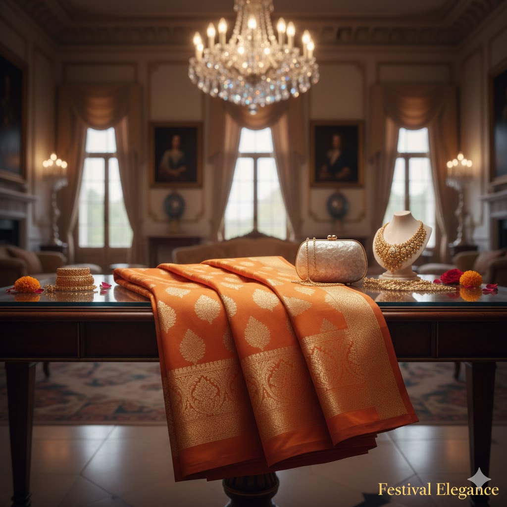 styling saree with accessories