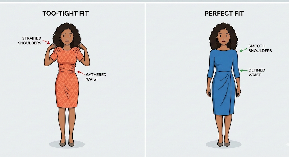 Right outfit sizing guidance from a women's clothing store in Nagercoil.