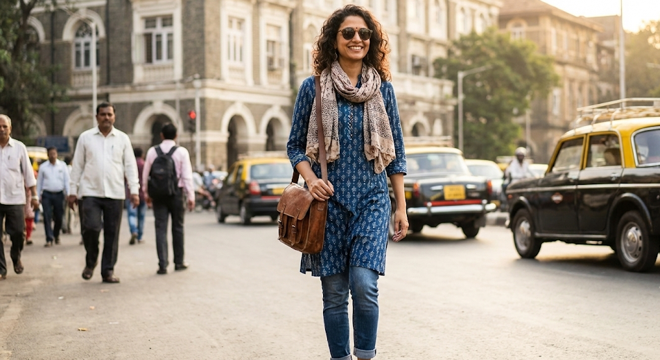 Daily outfit inspiration from a women's clothing store in Nagercoil.